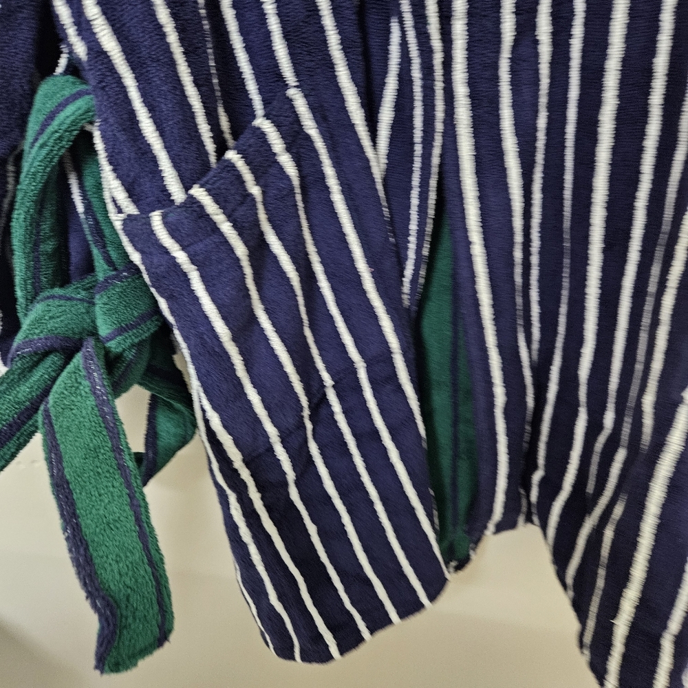 Bed Head Striped Hooded Bathrobe Men Size XL - Picture 9 of 16